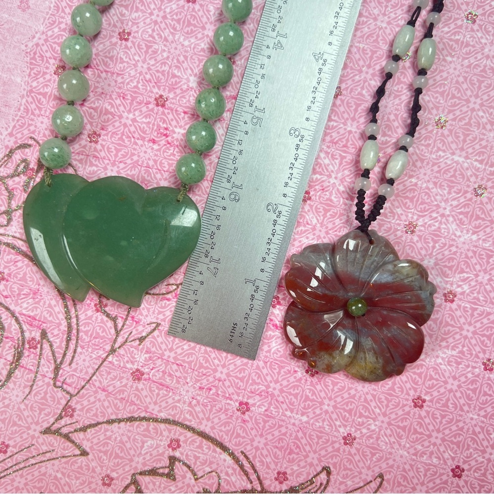 Natural Agate & Jade necklaces